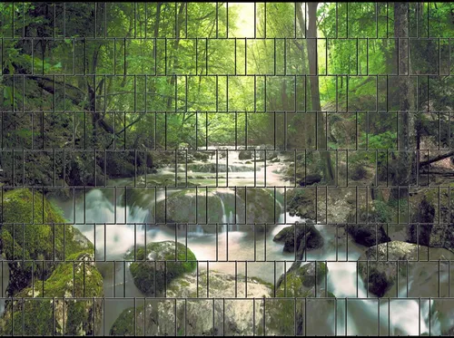 zaunzu Sichtschutzstreifen Wangerooge - Individueller Motivdruck 2,5m x 1,8m - Gestalten Sie Ihren Garten mit unseren hochwertigen Sichtschutzstreifen in Wasserfall-Optik. Pflegeleicht, wetterfest und UV-beständig – für eine stilvolle und private Atmosphäre im Freien.