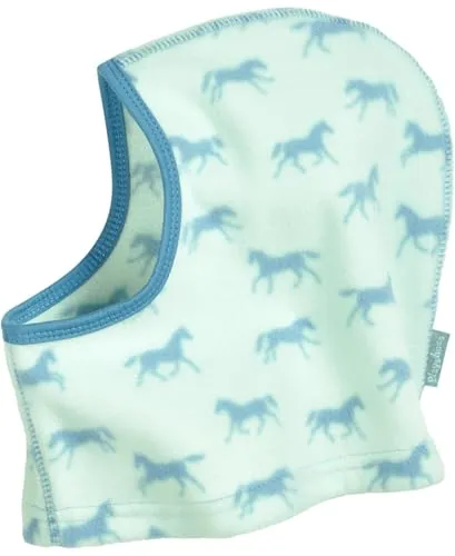 Playshoes Unisex Kinder Fleece-Schlupfmütze Winter-Mütze, Pferde, one size