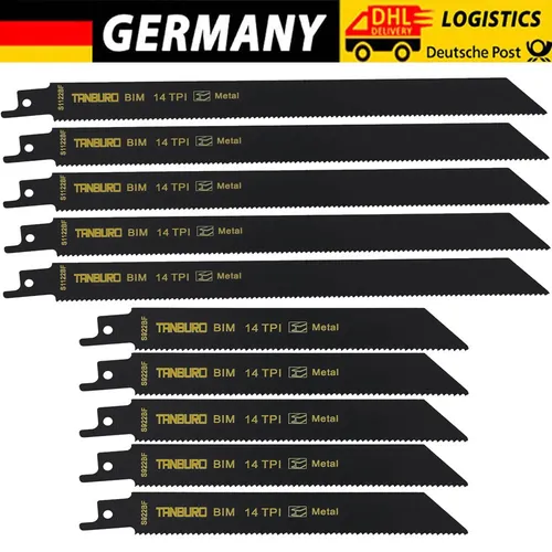 Bosch Säbelsägeblatt S 1122 EF - Flexible for Metal, 2er Pack für präzise Schnitte in dünnen Blechen und Rohren bis 175 mm Durchmesser