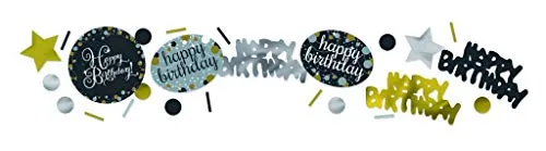 Gold Celebration 3 Pack Confetti in gold von Amscan