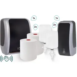 Blanc HYGIENIC KOMPLETT-Set Waschraum Sensor in schwarz von Blanc Hygienic