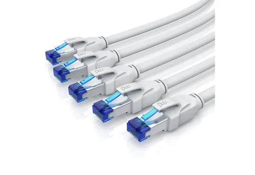 Primewire CAT.8 LAN-Kabel, RJ-45, 25 cm - Hochgeschwindigkeits-Patchkabel mit 40 Gbit/s für schnelles Netzwerk! Ideal zur Verbindung aller netzwerkfähigen Geräte, robust und flexibel für einfache Verlegung.
