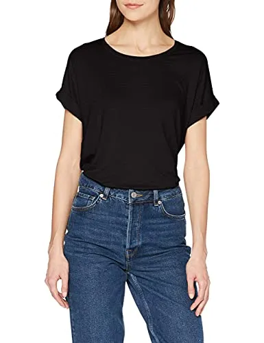 ONLY Damen Onlmoster S/S O-Neck Top Noos JRS, Dark Grey Melange, S