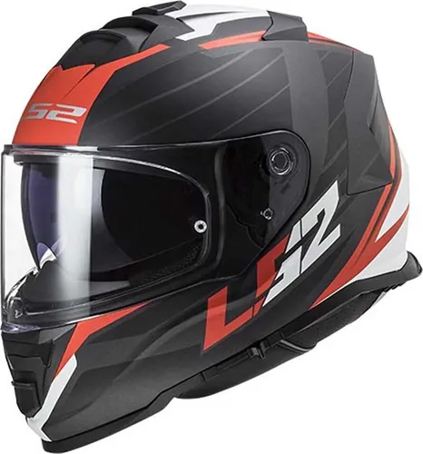 LS2 FF800 Storm II Nerve matt schwarz rot M