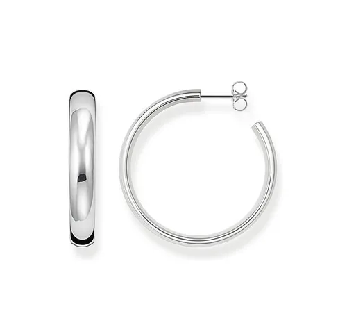Thomas Sabo Damen-Creole 925 Sterlingsilber CR640-001-21 - Ohrringe für Damen, aus hochwertigem 925er Sterlingsilber, ideal zum Kombinieren mit weiteren Schmuckstücken von Thomas Sabo und ein perfektes Geschenk für besondere Anlässe.