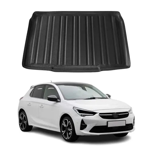 Kofferraumwanne für Opel Corsa F 2020-2025 - Kofferraummatten für Opel Corsa F, fahrzeugspezifisch und perfekt passend. Wasserdicht, rutschfest und leicht zu reinigen – ideal für jede Wetterlage.