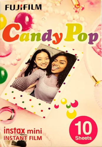 Fujifilm INSTAX Mini Film Candypop - 10er Pack Sofortbild-Film für instax mini 8, 70, 90 und Hello Kitty, unverwechselbarer Look für kreative Erinnerungen