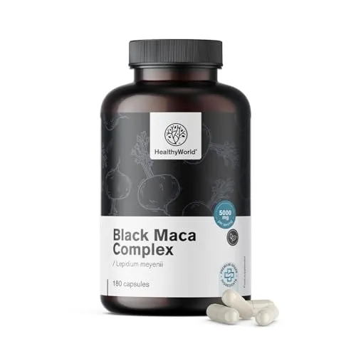 Produktbild HealthyWorld Schwarze Maca-Komplex 5000 mg