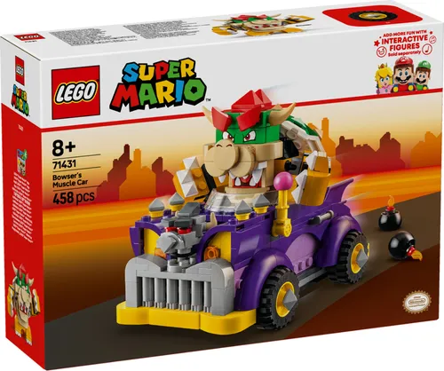 LEGO Super Mario Bowsers Monsterkarre Erweiterungsset (71431) - Interaktives Spielzeug mit Bowser-Figur, fördert kreatives Rollenspiel und ist ideal für Super Mario-Fans ab 8 Jahren