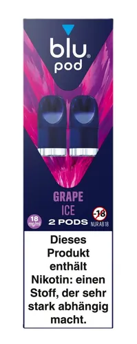 blu bar Pod Grape Ice 18mg Nikotin/ml (2x 2ml Pod's)
