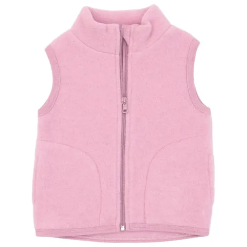 Engel Kinder Fleece Weste aus 100% Merinowolle in braun von Engel