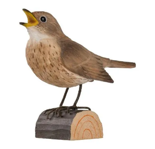 Wildlife Garden Skulptur Dekovogel Sprosser - Gartenfiguren & Skulpturen, handgefertigte Dekovogel-Skulptur für einen charmanten Blickfang in Ihrem Garten.