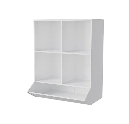 Vicco Bücherregal Conny, Weiß, 65.5 x 82.5 cm - Bücherregal für Kinderzimmer mit modernem Design und 4 offenen Ablagen, ideal für Bücher und Spielzeug. Schafft Ordnung und Wohlfühlatmosphäre.