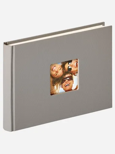 Walther Fotoalbum Fun FA-207-X Buchalbum 22x16 grau 40 Seiten