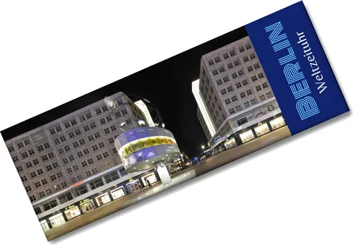 streetline Berlin Weltzeituhr Panorama Souvenir Magnet