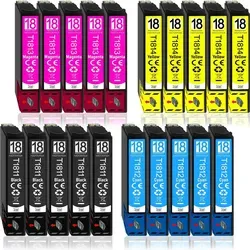 20er Pack kompatible Druckerpatronen 18 18XL für Epson XP-412 - Hochwertige kompatible Druckerpatronen für Epson XP-412. Mit lebendigen Farben und hoher Reichweite für kosteneffizientes Drucken. Ideal für Fotos und Dokumente, mit integrierter Füllstandsanzeige.