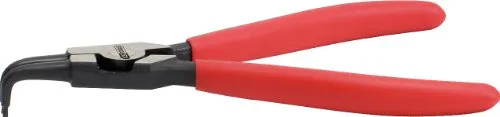 KS Tools 500.1027 Außen-Seegeringzange, abgewinkelt, 230mm - Sprengringzange mit Gummigriff für optimale Kraftübertragung, geschmiedet für hohe Langlebigkeit und Präzision in der Anwendung.