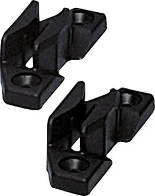 Polyplastic Anhakerplatte, schwarz