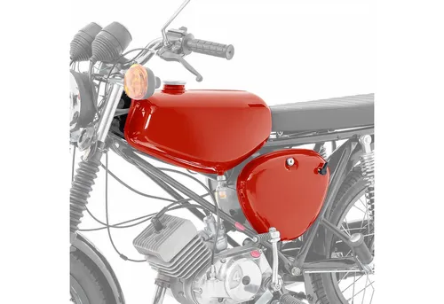 Craftride Halter Tank für Simson S51/S50/S70 mit Seitendeckel New Styl - Gardinenstangenhalter im modernen New Style für Simson S51/S50/S70. Hochwertig lackiert und stylisch, verleiht er dem Tank eine frische Optik und ist als Ersatz für das Original geeignet.