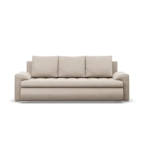 Sofa 3-Sitzer Foresta mit Schlaffunktion, Beige von Mebligo