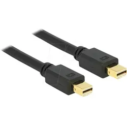DELOCK 83475 - DisplayPort Kabel, mini DisplayPort 1.2 Stecker, 2 m, schwarz