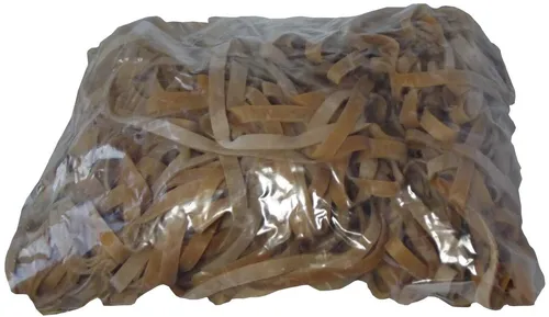 Gummiringe natur 100 mm Ø 1,2 x 5 mm breit Haushaltsgummis Gummibänder 1 kg