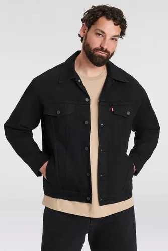 Levi's® Plus Jeansjacke BIG TRUCKER mit Knopfleiste und Brusttaschen