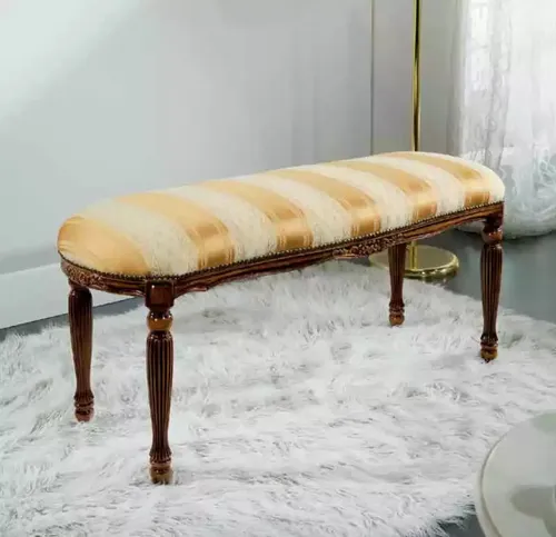 Designer Bank Polsterbank Sitzmöbel Klassischer Sitzbank Bänke Möbel