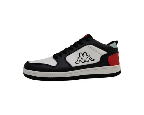 Kappa Unisex Lineup Low Laufschuh, 1120 Black Red, 43 EU - Herren-Sneaker mit klassischem Design, schicker Logoaussage und angenehmem Fußbett für optimalen Tragekomfort.