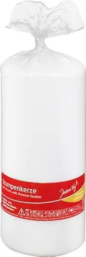 Jeden Tag Stumpenkerzen 188x78mm weiß, 1 Stück