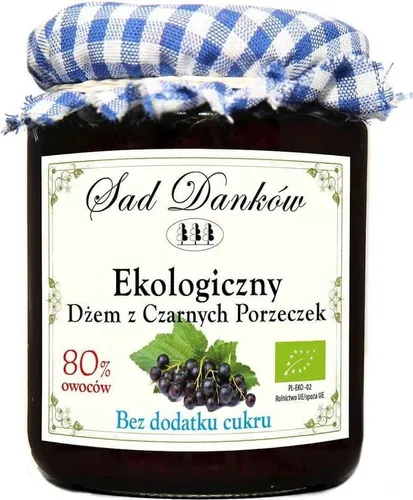 SCHWARZE JOHANNISBEERE-Marmelade B/C BIO 260 g - SAD DANKÓW