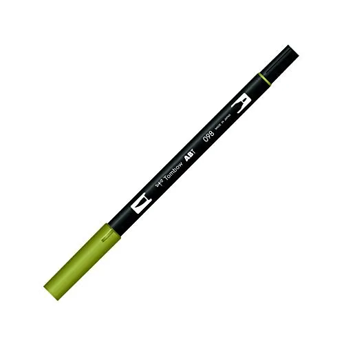 Tombow ABT-098 Fasermaler Dual Brush Pen mit zwei Spitzen, avocado