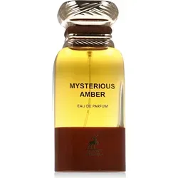 Maison Alhambra Mysterious Amber Edp 80ml - Unisex Eau de Parfum mit orientalischem Charakter, verführerische Duftkomposition mit Weihrauch und Amber, ideal für besondere Anlässe und kühle Jahreszeiten.
