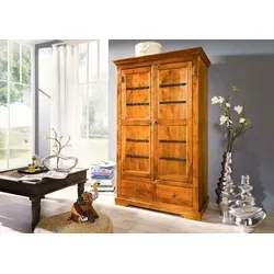 Massivmoebel24 Kleiderschrank OXFORD #0509 in braun von Massivholzmöbel24