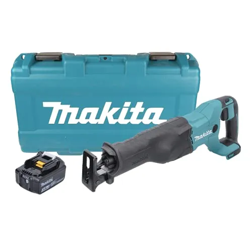 Makita DJR 186 F1K Akku Reciprosäge - 18 V, inkl. Akku und Koffer - Sägen: Leistungsstarke Akku Reciprosäge mit 3,0 Ah Akku, ideal für präzises Schneiden ohne Kabelgebundenheit.