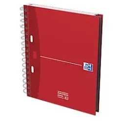 OXFORD Office Essentials Collegeblock DIN A5+ Kariert Spiralbindung Karton Farbig sortiert 200 Seiten 100 Blatt