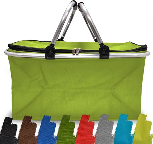 e-Best Einkaufskorb mit Tragegriffen Hellgrün, B Ware