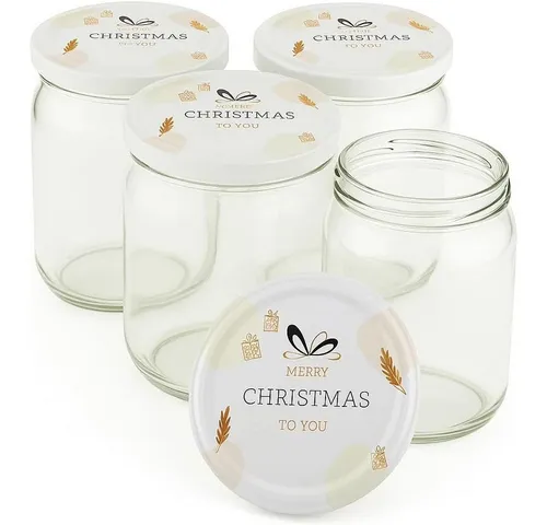 Blumixx Einmachglas mit Schraubdeckel für Erntezeit, Konservierung & schöne Aufbewahrung, (8-tlg)