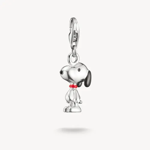 THOMAS SABO x Peanuts™ Snoopy Charm aus 925 Silber - Hochwertiger Charm aus 925 Silber mit Karabinerverschluss. Ideal für individuelle Schmuckgestaltungen und ein echtes Highlight für Peanuts-Fans.