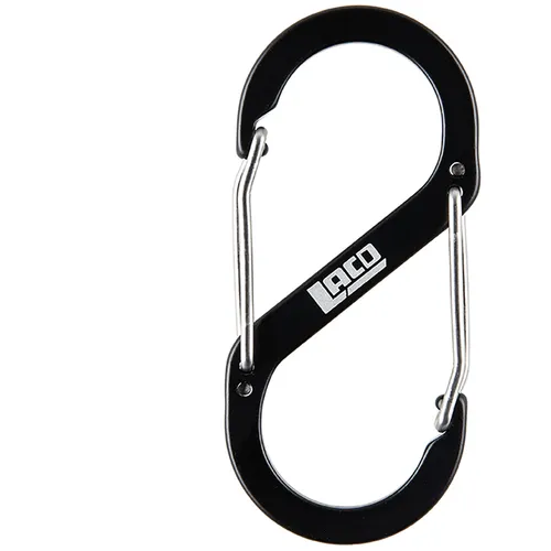 LACD S 50mm Materialkarabiner (Größe One Size, schwarz)