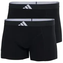 adidas Sportswear Trunk Active Flex Cotton Body (2er Pack) elastischer Logo-Bund, ohne Eingriff, sportliches Design schwarz S