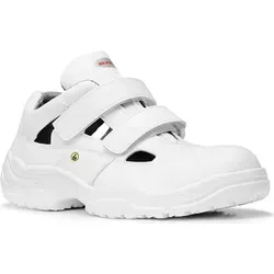 Sicherheitssandale WHITE Easy Low ESD S1 SRC, Größe 40 - weiß - Arbeits- & Schutzkleidung, ESD-gerecht und wasserabweisend, ideal für medizinische Berufe und Labore, mit rutschhemmender Sohle für optimalen Halt.