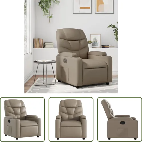 The Living Store Relaxsessel Cappuccino-Braun