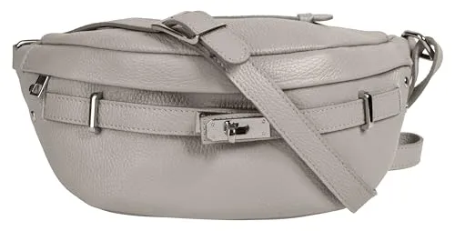 Gürteltasche SAMANTHA LOOK - Elegante Damen Bauchtasche aus echtem Leder - Stylische Gürteltasche aus 100% Rindleder, Made in Italy. Perfekt für Alltag und Freizeit, mit praktischem Hauptfach und hohem Tragekomfort für maximale Bewegungsfreiheit.