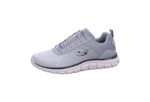 Skechers Track - Ripkent 232399-LTGY, Herren Trainingsschuhe in Grau - Sneaker mit weichem Mesh-Obermaterial und flexibler, dämpfender Sohle. Erlebe höchsten Tragekomfort dank der Memory Foam Innensohle und genieße modischen Stil bei jedem Workout.