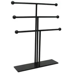 LaLe Living Schmuckständer, Schwarz, Metall, 20x25x5 cm in gold von LaLe Living