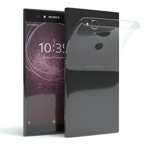 EAZY CASE Hülle kompatibel mit Sony Xperia XA2-Ultra Schutzhülle Silikon, Ultra dünn, Slimcover, Handyhülle, Silikonhülle, Backcover, Durchsichtig, Klar Transparent