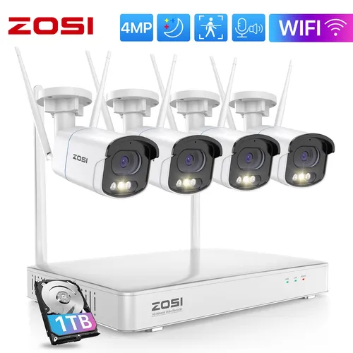 ZOSI 4MP WLAN Überwachungskamera Set