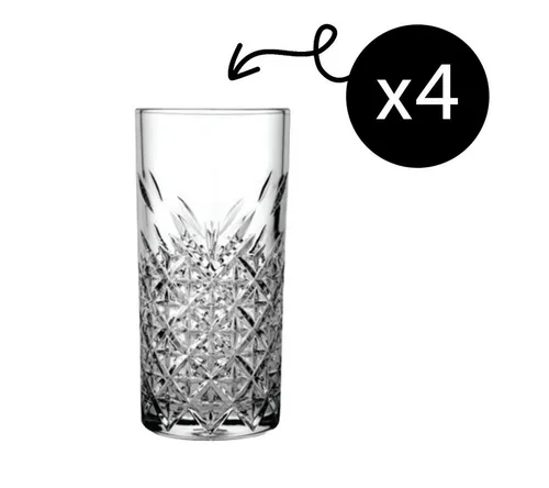 Longdrink Glas Pasabahce TIMELESS 12-er Set 295 ml - 12 stilvolle Longdrinkgläser mit 295 ml Füllmenge, perfekt für Gastronomie und besondere Anlässe. Robust und elegant für jeden Tisch.