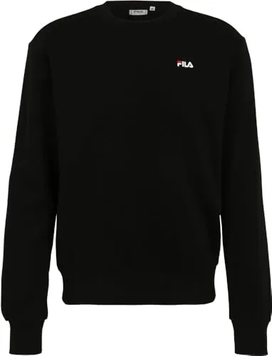 FILA Men's LEVERANO Regular Sweat Crew, Black, XS von FILA